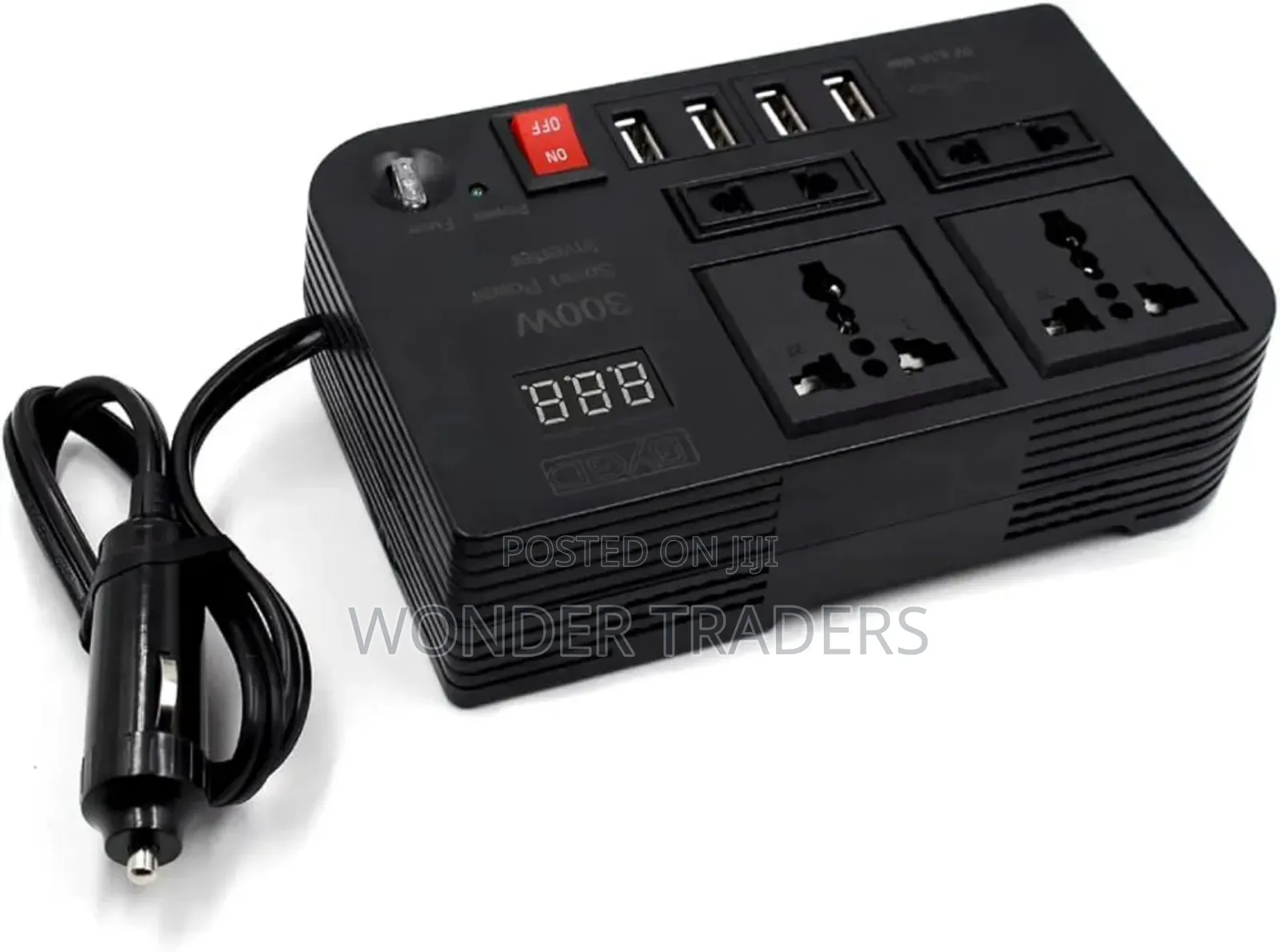 Car Power Inverter 
*Dc 12v to 220v Ac Converter
 *Led Display