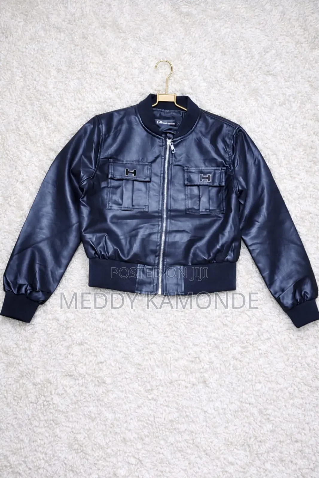 Black Designer Leather Jacket
