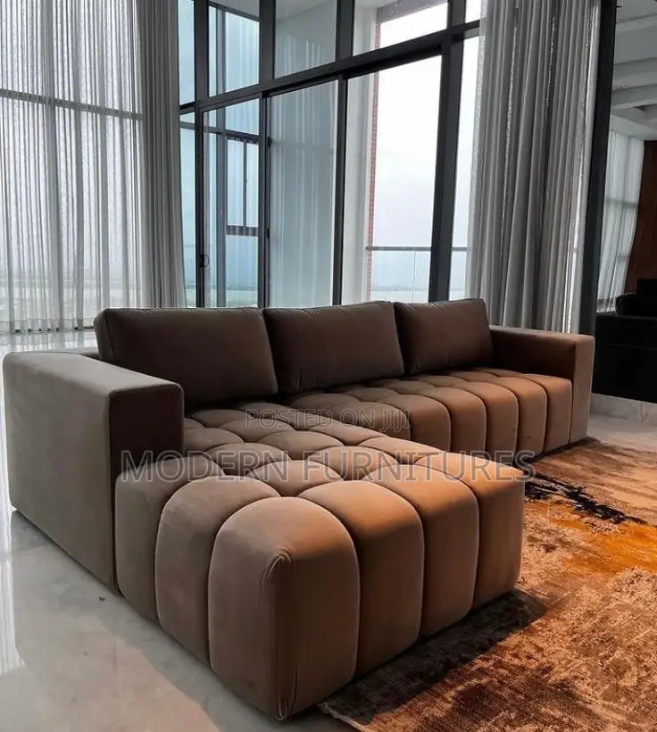 Brown L Sofa