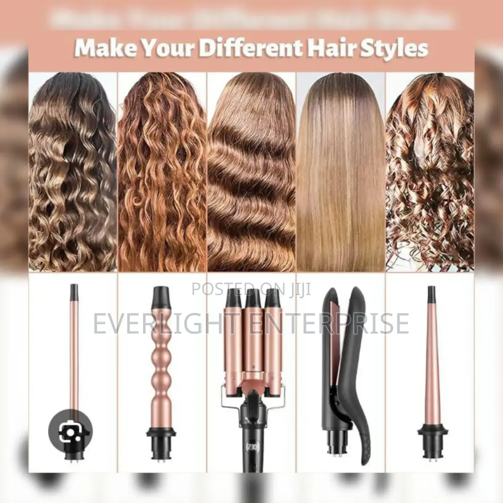 5 in 1 Interchangeable Curling Iron Set