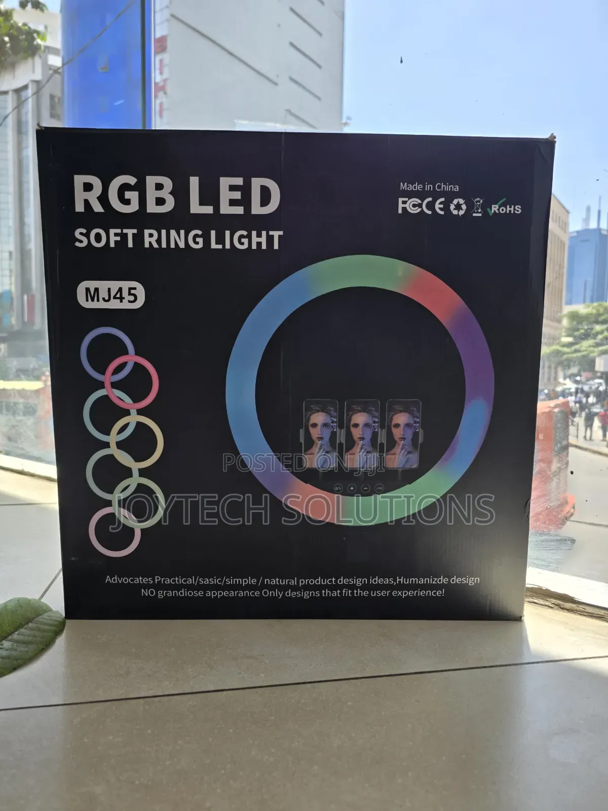 18 Inches Commercial Multi-Colour Ring Light With Tripod Stand