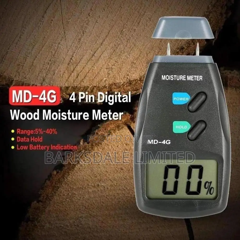 Digital Wood Moisture Meter 0-99.9% Md-4g Hygrometer Tester Concrete