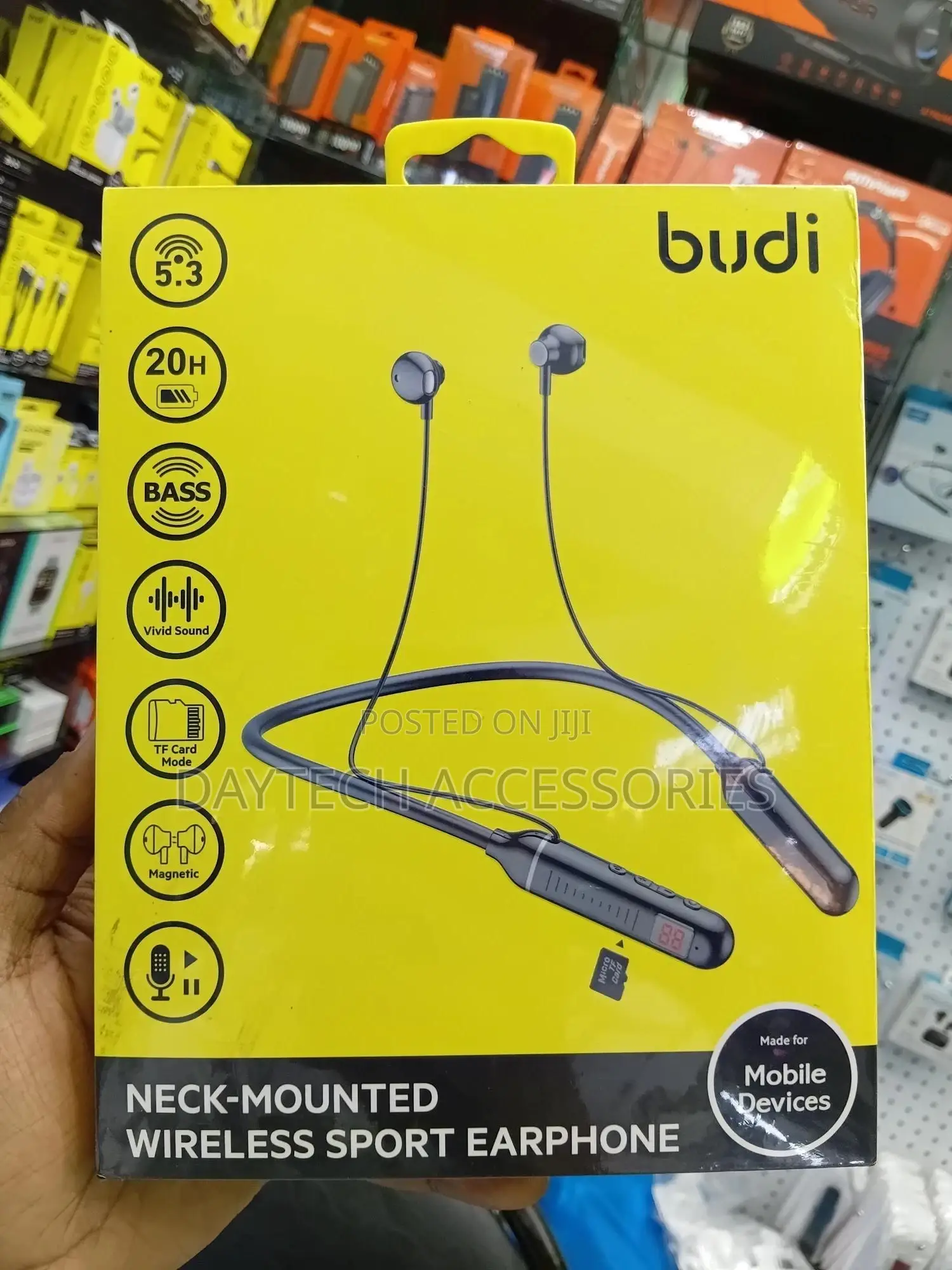 Budi Wireless Sport Earphones - Ep63b