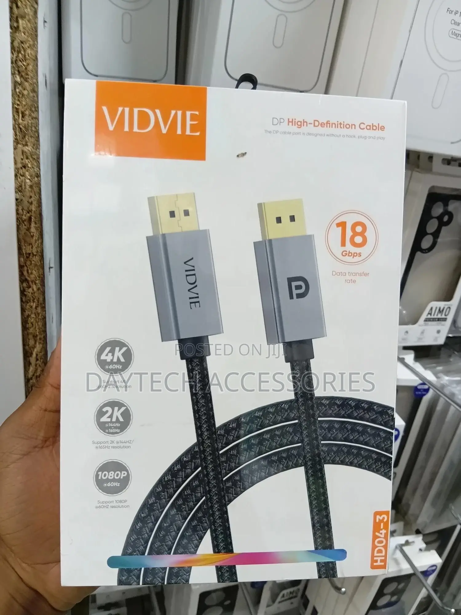Vidvie Displayport to Displayport Cable 3 Meters