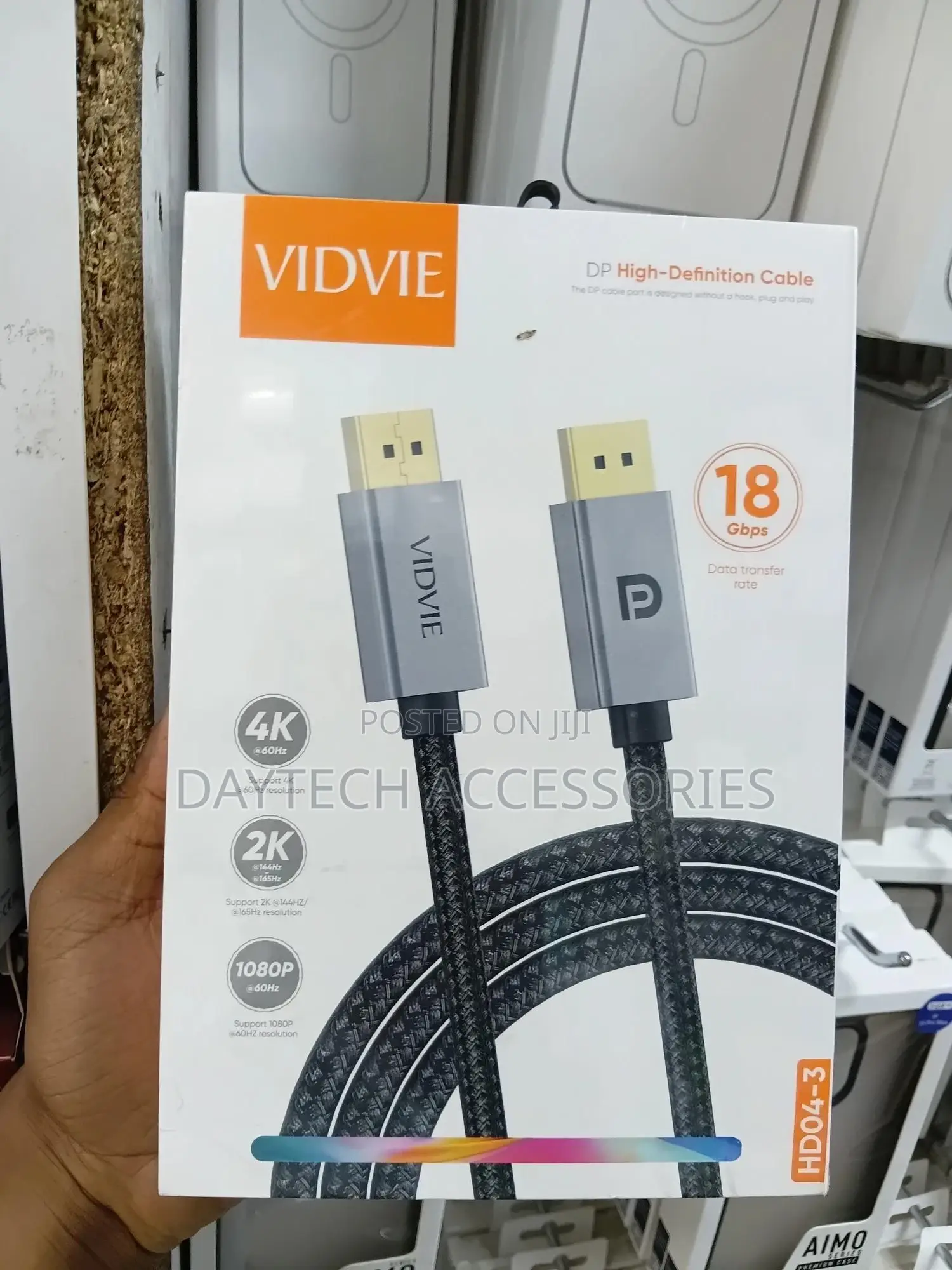 Vidvie Displayport to Displayport Cable 3 Meters