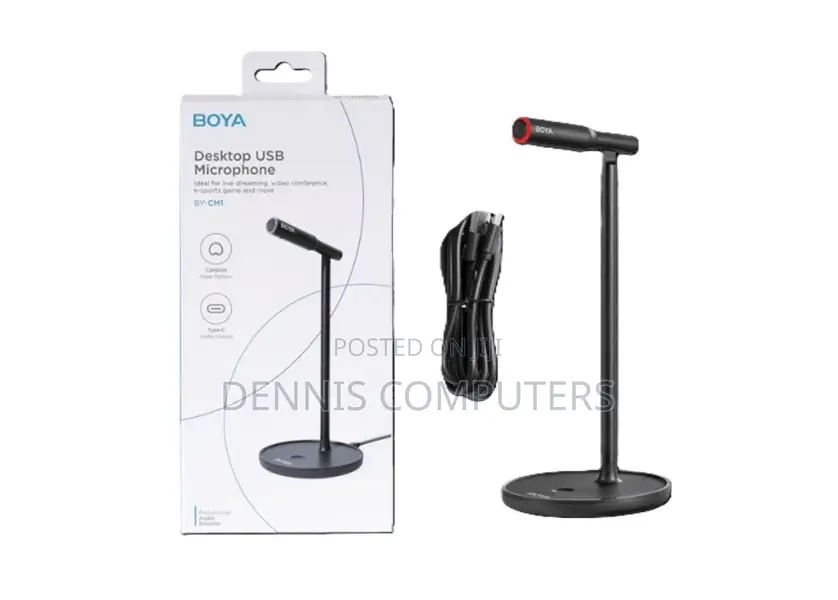 Boya by-Gm18c Desktop Cardiod Gooseneck Microphone
