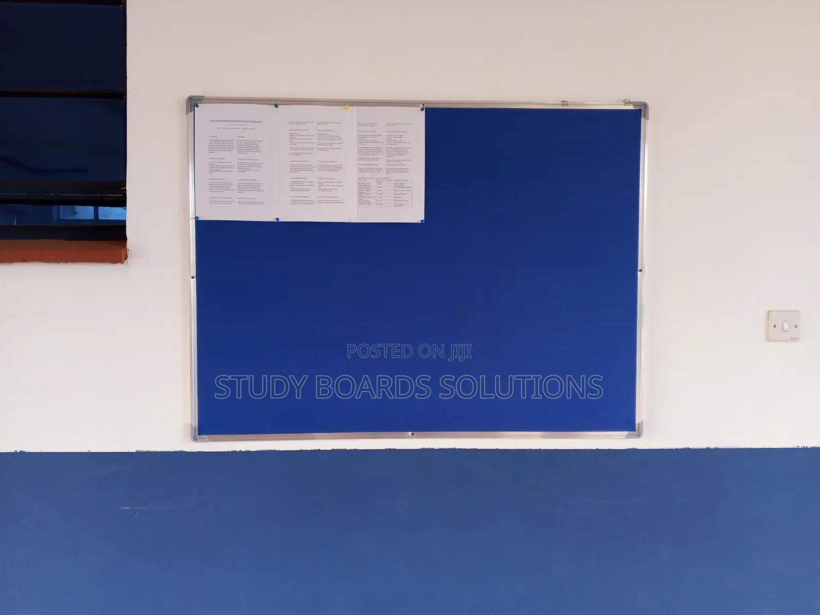 4ftx3ft Office Easy to Clean Pin Board/Notice Board/Notice Display