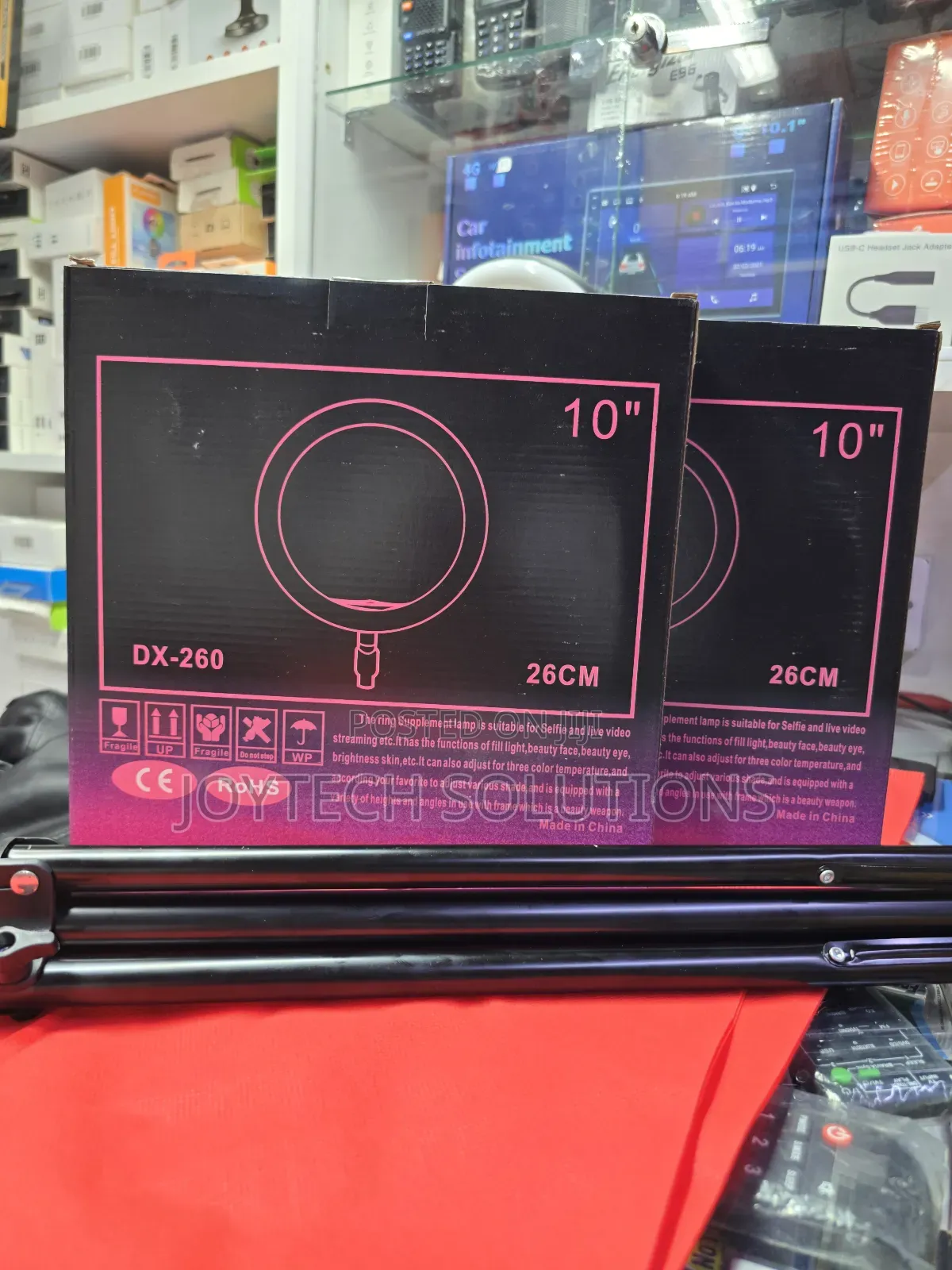 10-Inch (26 Cm) Ring Light With 2m Tripod Stand and Light Adjustment