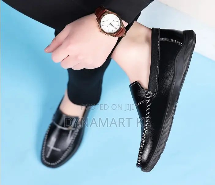 Men’S Shoes Loafers Microfiber Leather Official Casual Slip on Brown