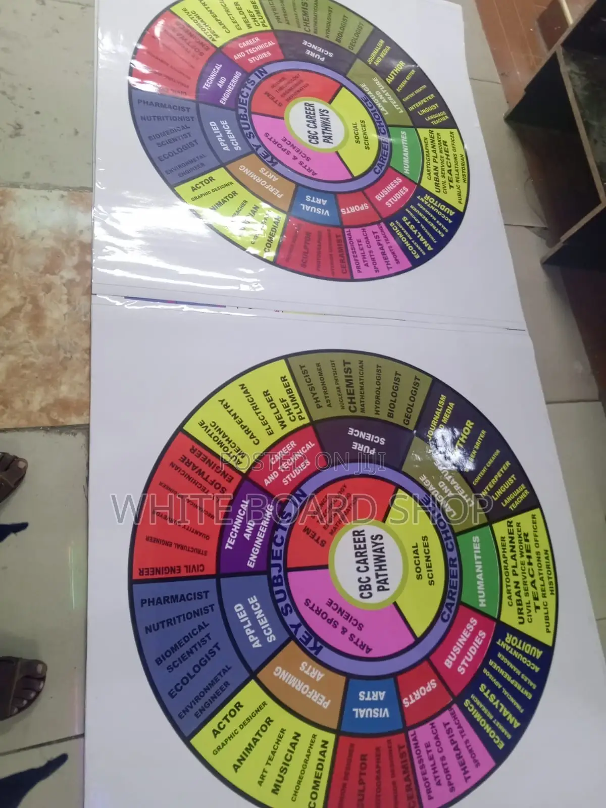 2 PCS Career Wheel Sticker 4ft X 4ft Each