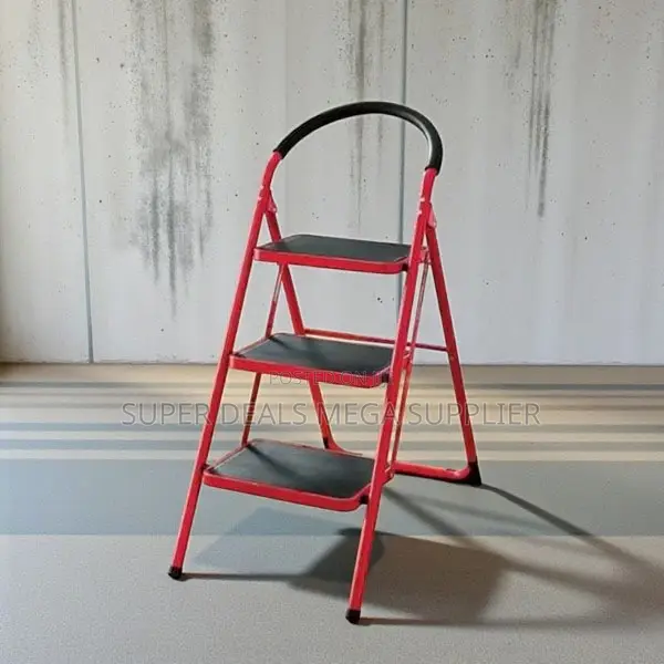 Heavy Duty Aluminum Long Term Reliability 3 Step Ladder Stepladder