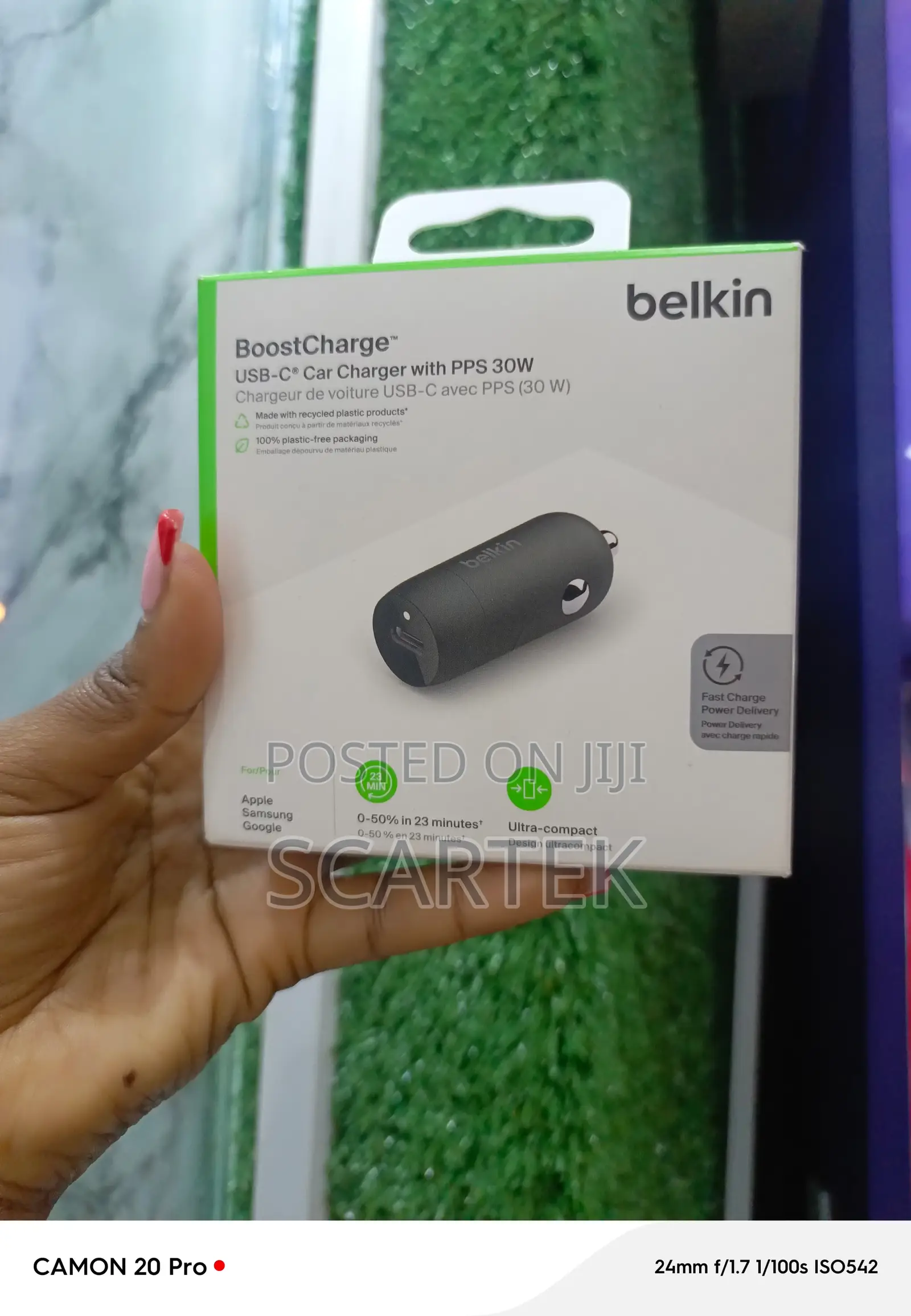 Boost Charge Usb-c Car Charger With Pps 30w