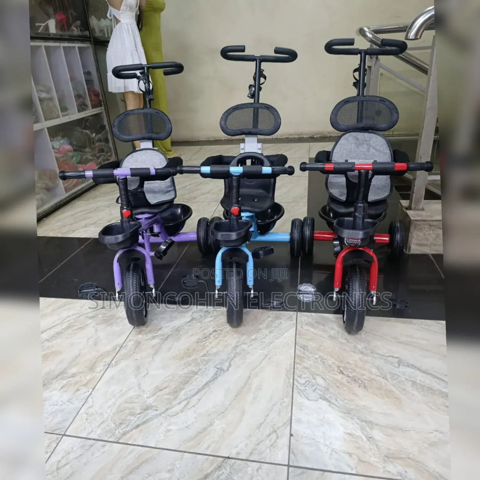 Kids Tricycles
With Cage And Push Handle