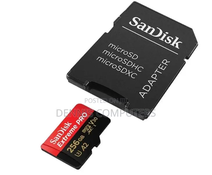 Sandisk 256gb Extreme Pro 200mb/S Memory Card Micro Sd With Adaptor