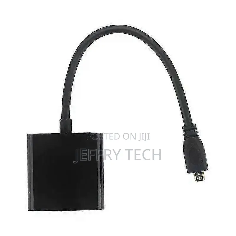 Micro-Hdmi to Vga Adapter Cable 1080p Video Converter With Audio Jack