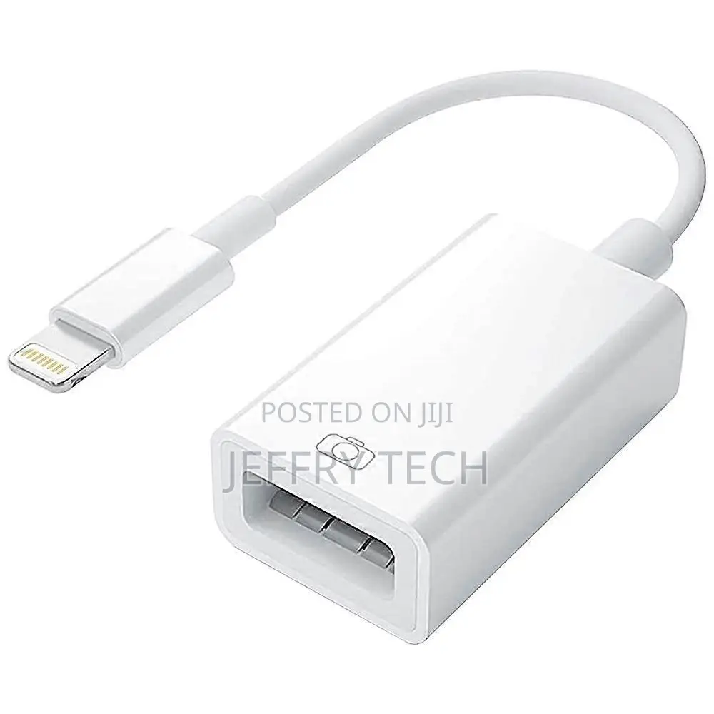8 Pin to Single Usb Port Camera Adapter, Support Ios 9.2 or Above (Whi
