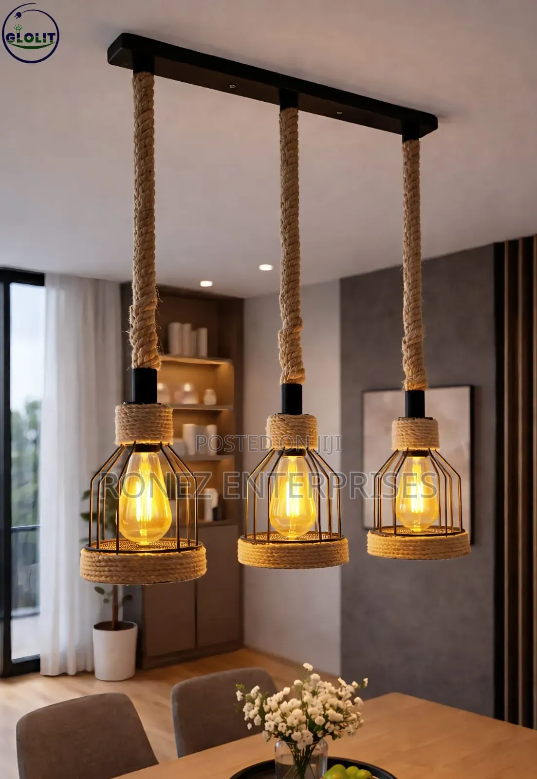 Classic 3 in One Pendant Straight