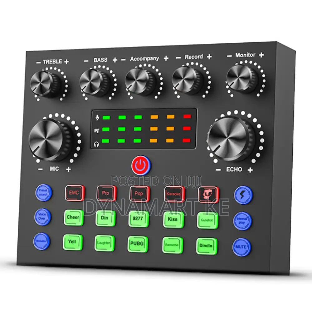 V8s Professional Live Sound Card Mixer – Audio Interface