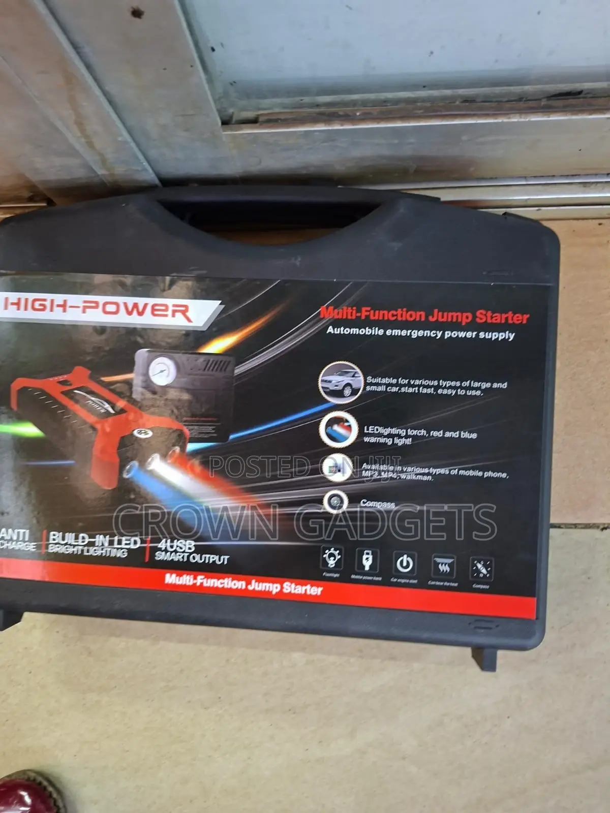 High Power Car Jump Starter Kit Multi-Function Emergency Power Bank