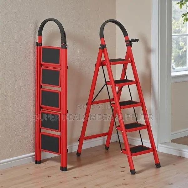 Efficient and Convenient Home Utility 5 Step Ladder Stepladder