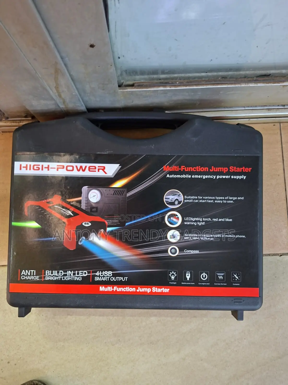 Portable Multi-function Car Jump Starter Kit