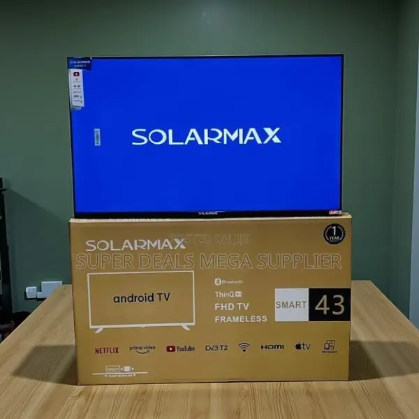 Solarmax 43 Inch Qled Smart Android Tv High Definition Display