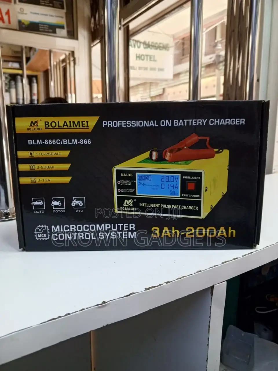 BLM-866c 12v/24v Car Battery Charger With Repair Mode