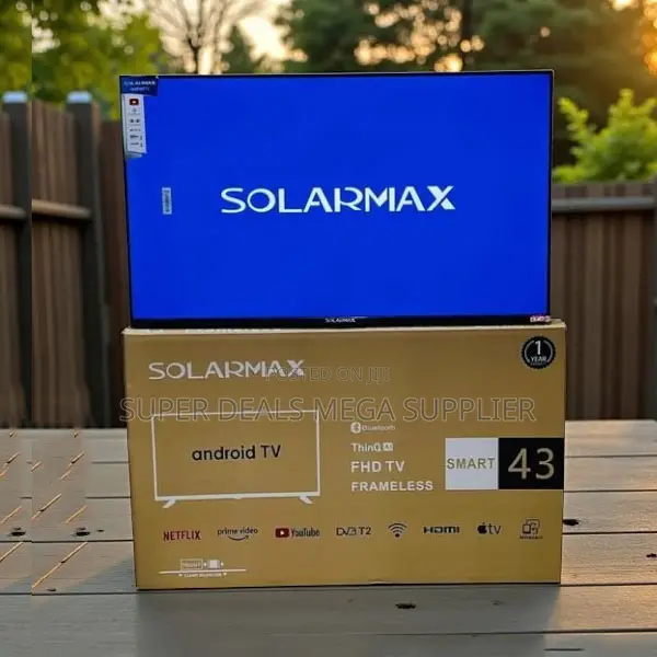 Solarmax 43 Inch Qled Smart Android Tv Netflix and Youtube Support
