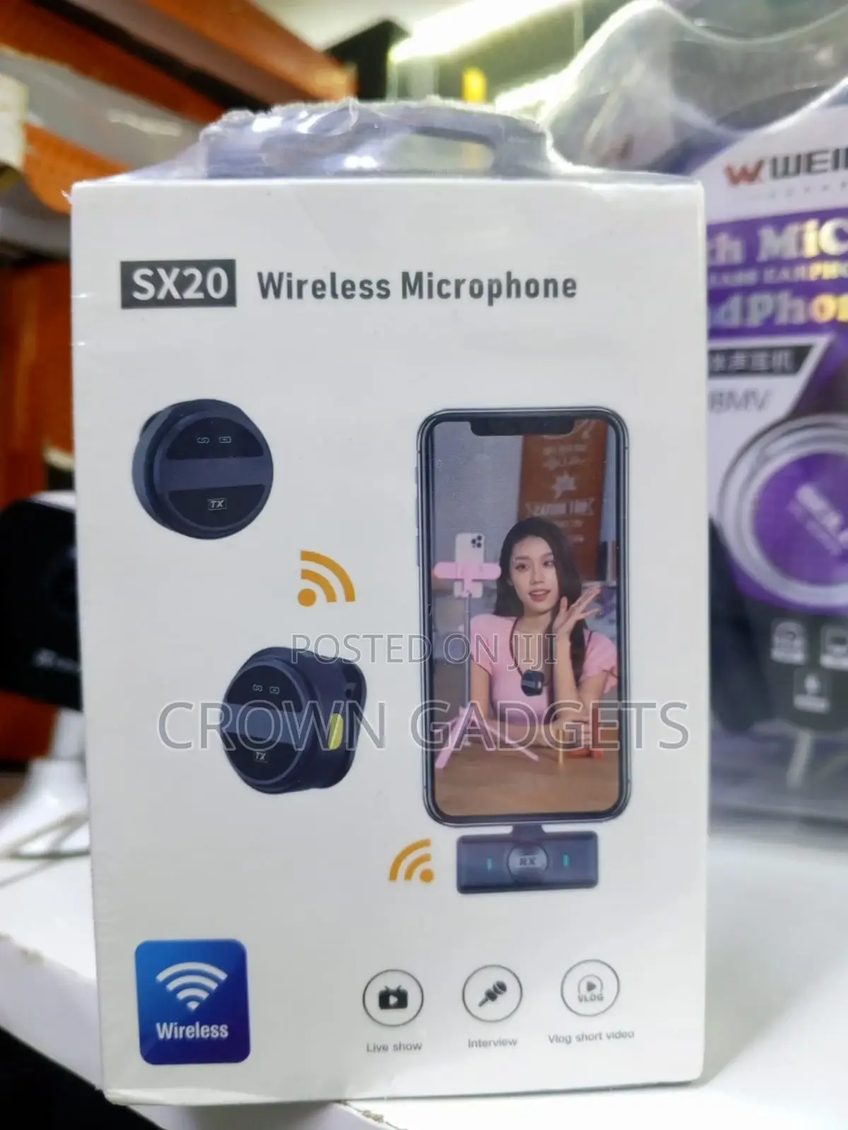 Sx20 2.4g Clip-on Wireless Mic Plug and Play