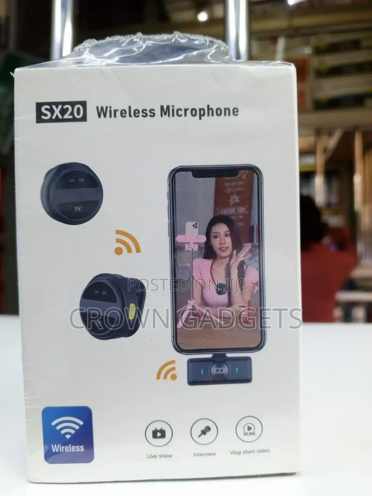 Sx20 2.4g Clip-on Wireless Mic Plug and Play