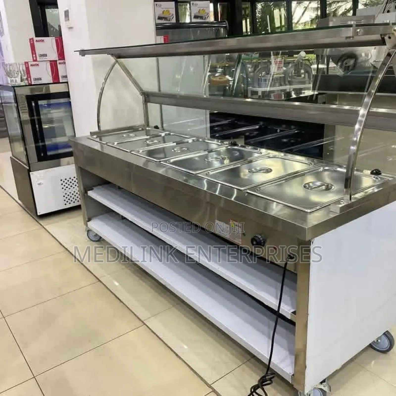 Stainless Commercial 5_inserts Food Warmers