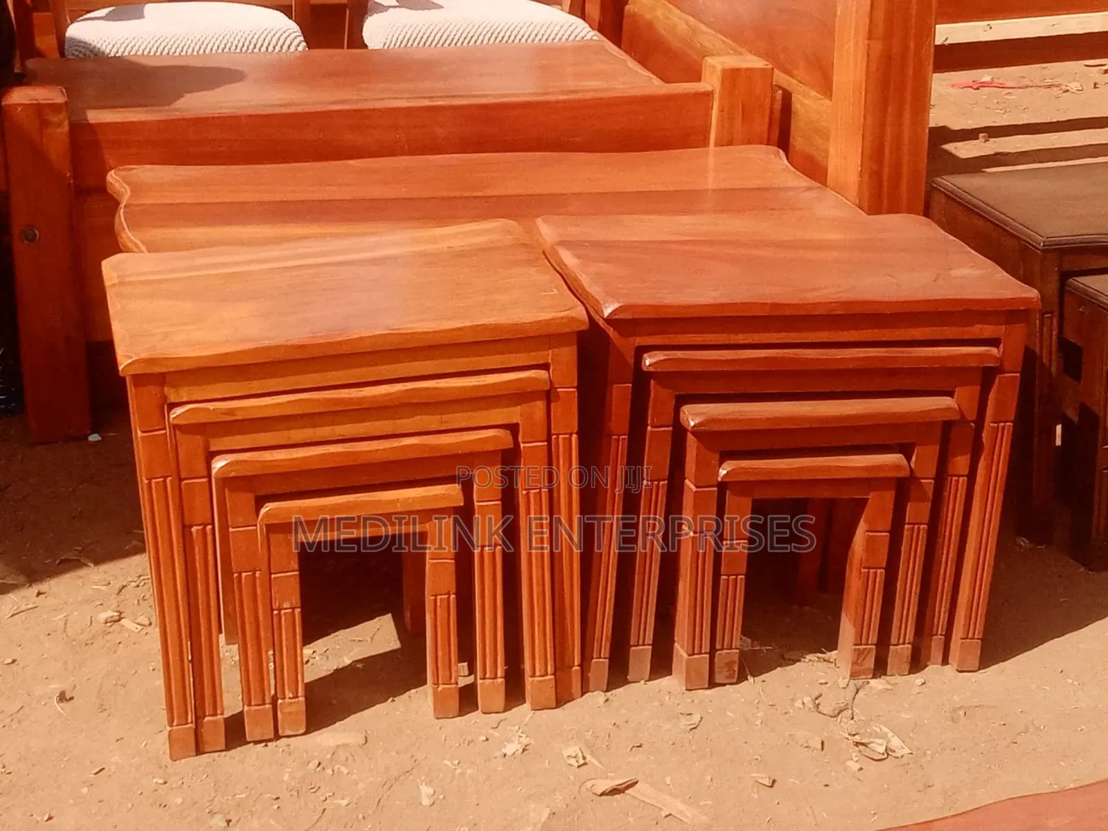Mahogany Crafted Nestle Stools