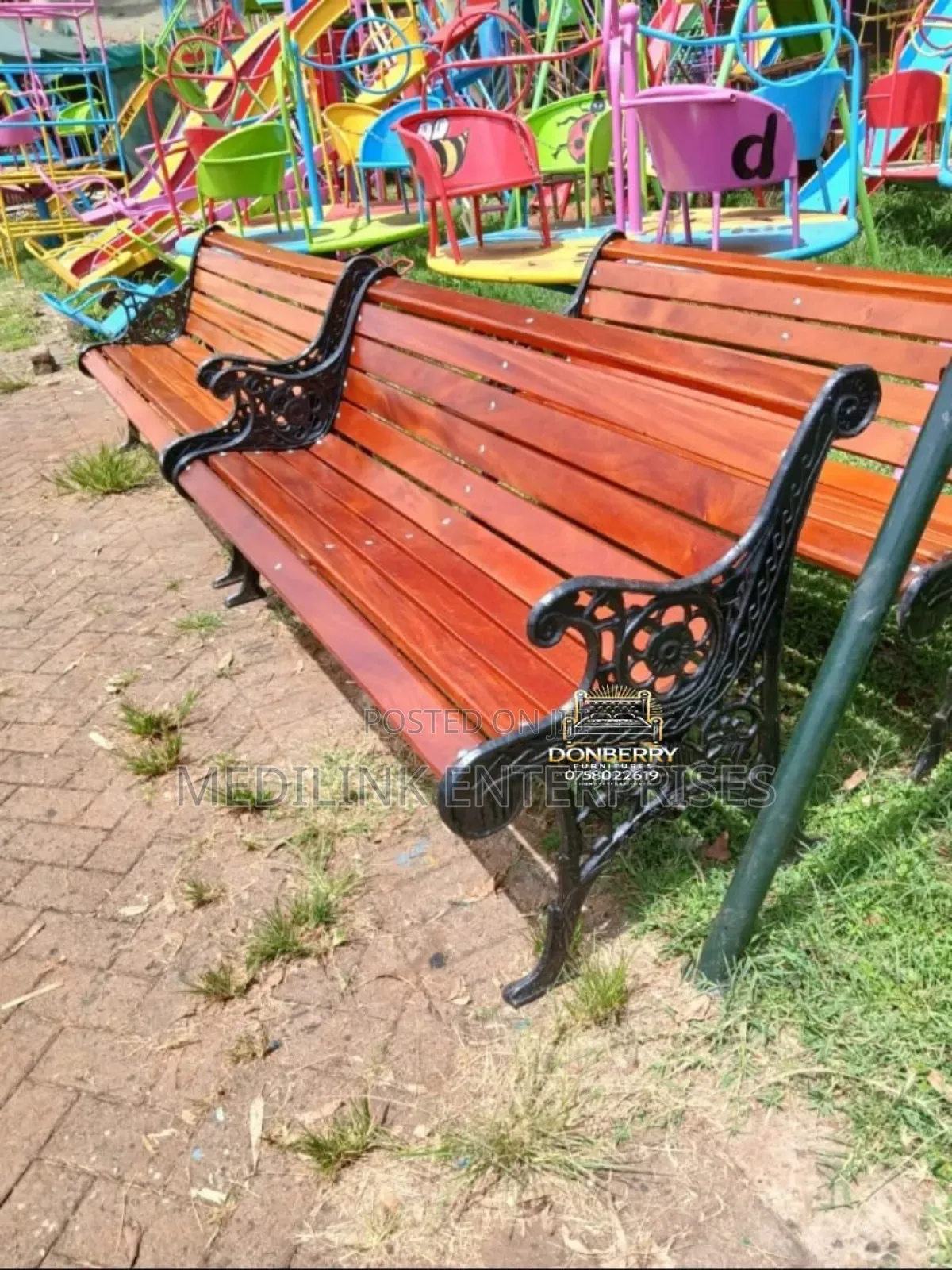 Plated Wooden Benches Customized