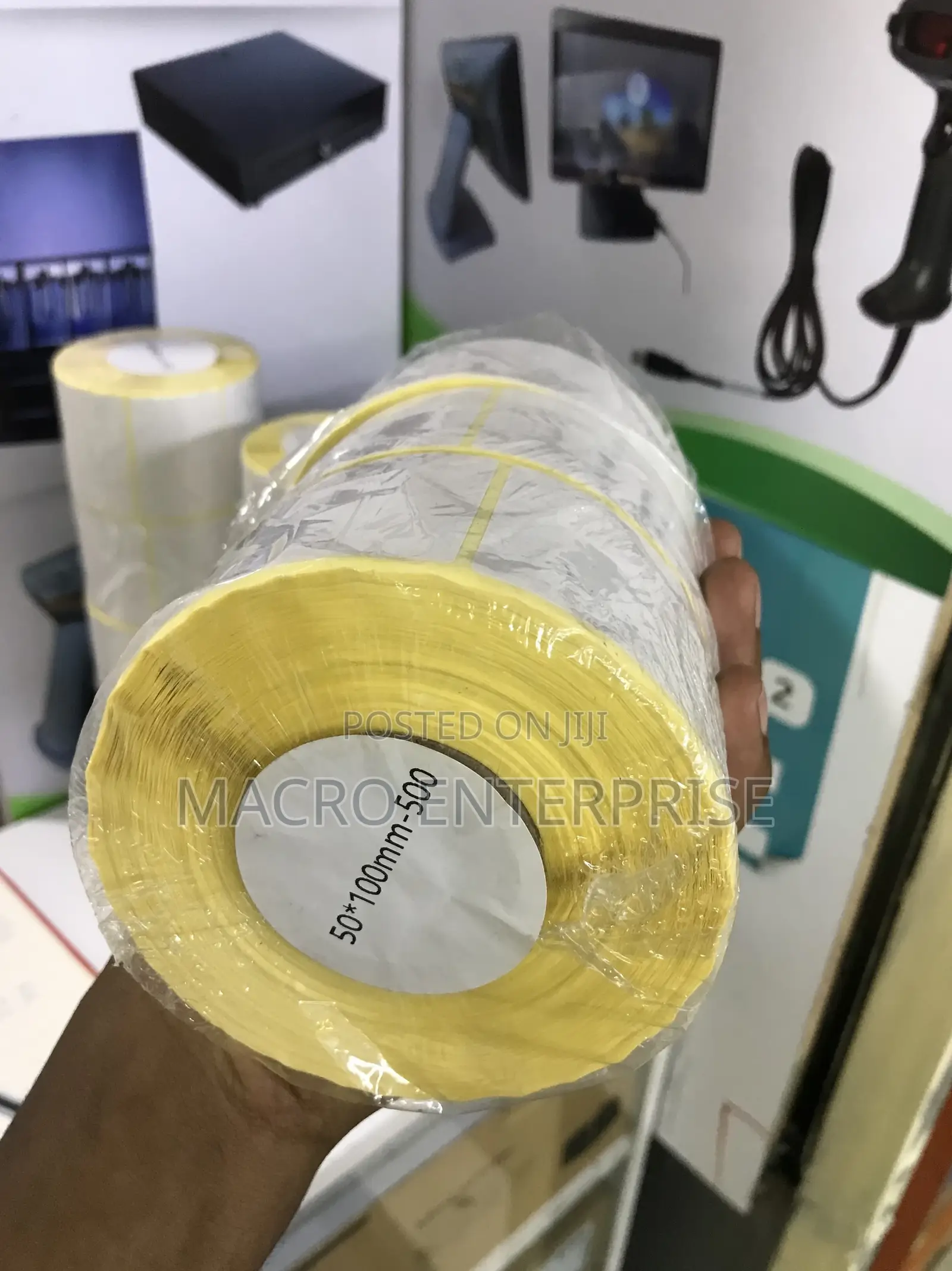27x27mm Thermal Labels 2000pk -2up, Small Square Stickers for Products