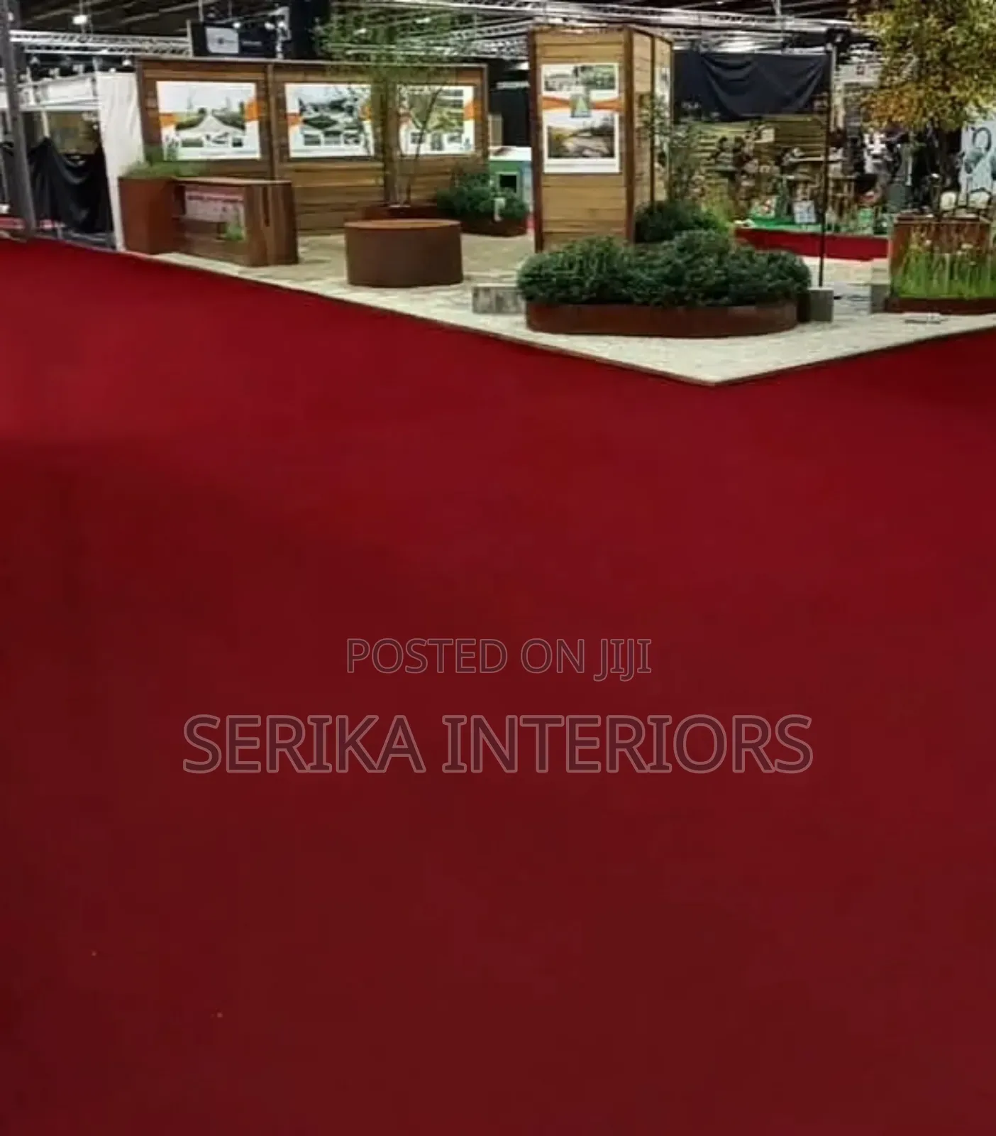 Maroon Wall to Wall Carpets Environmental Friendly Approved