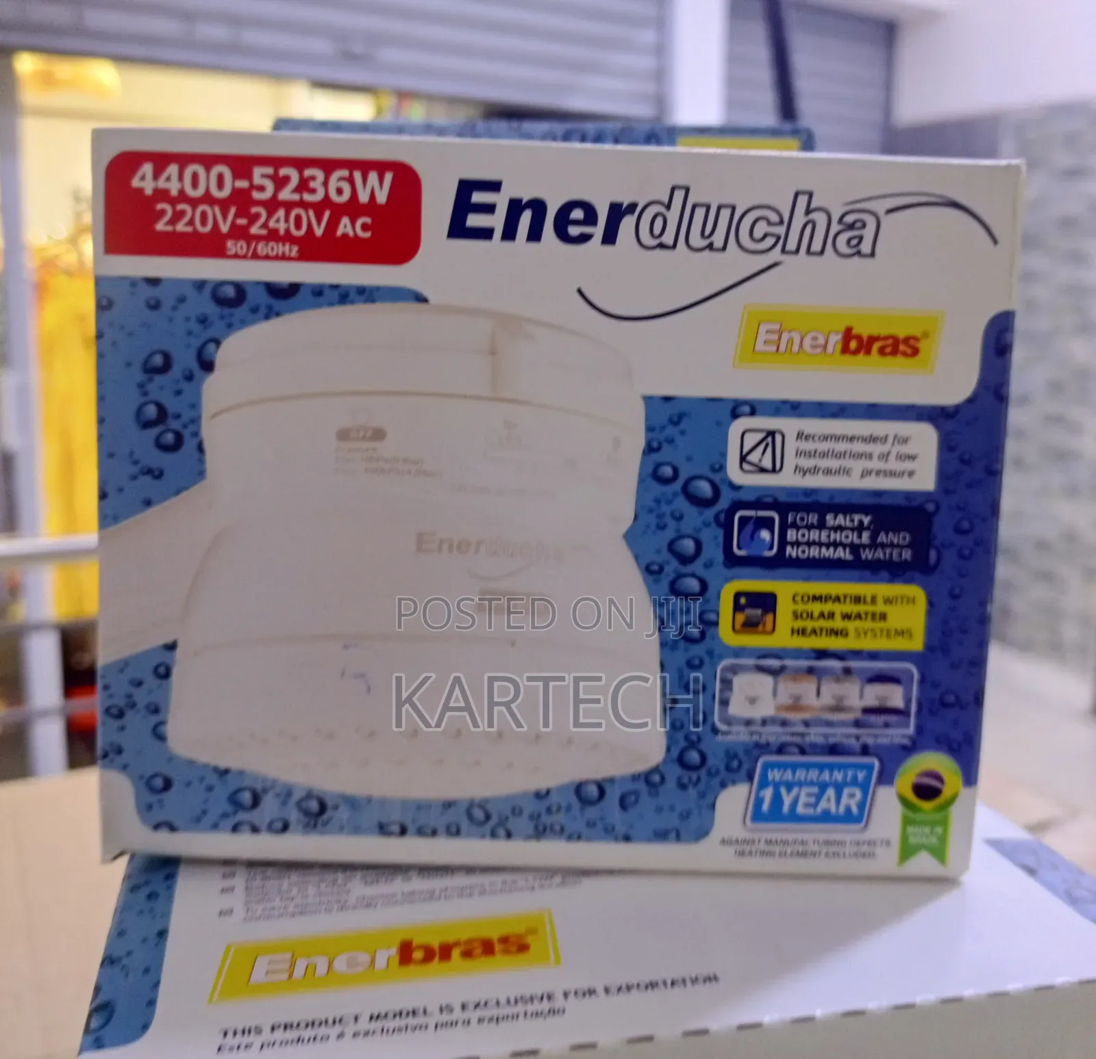 Enerducha 3t Water Heater Shower Head