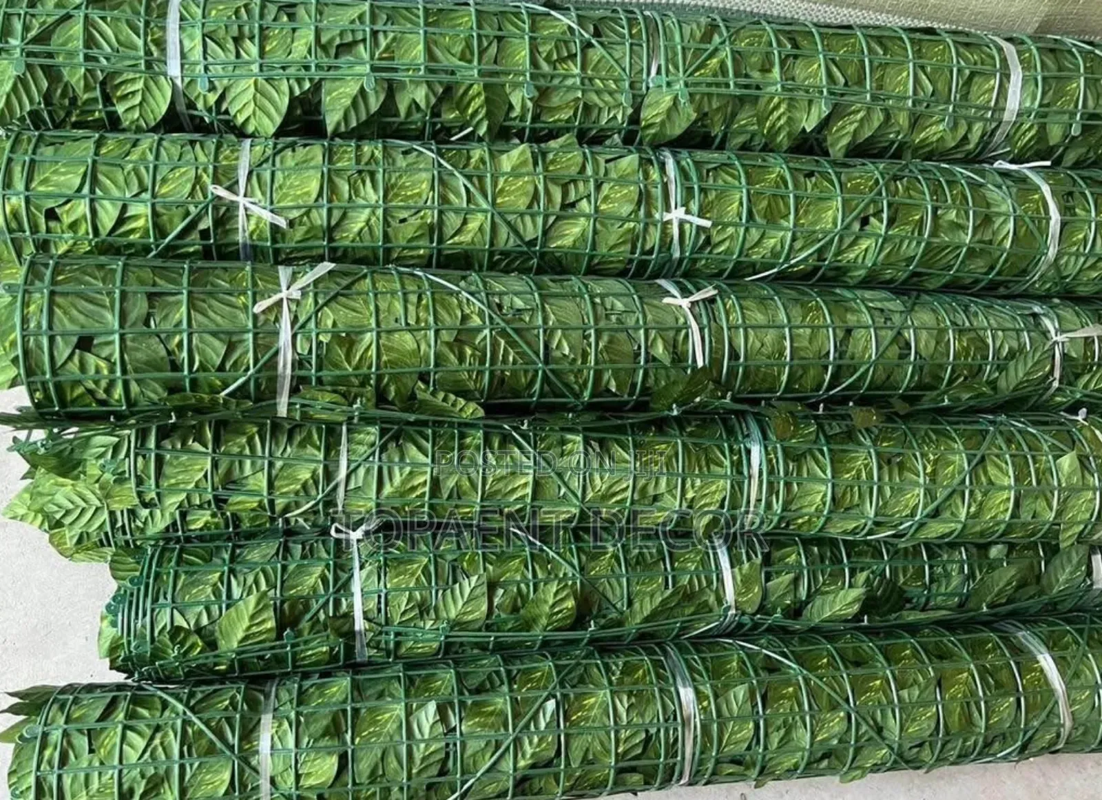 Privacy Upgraded With Green Artificial Privacy Fence