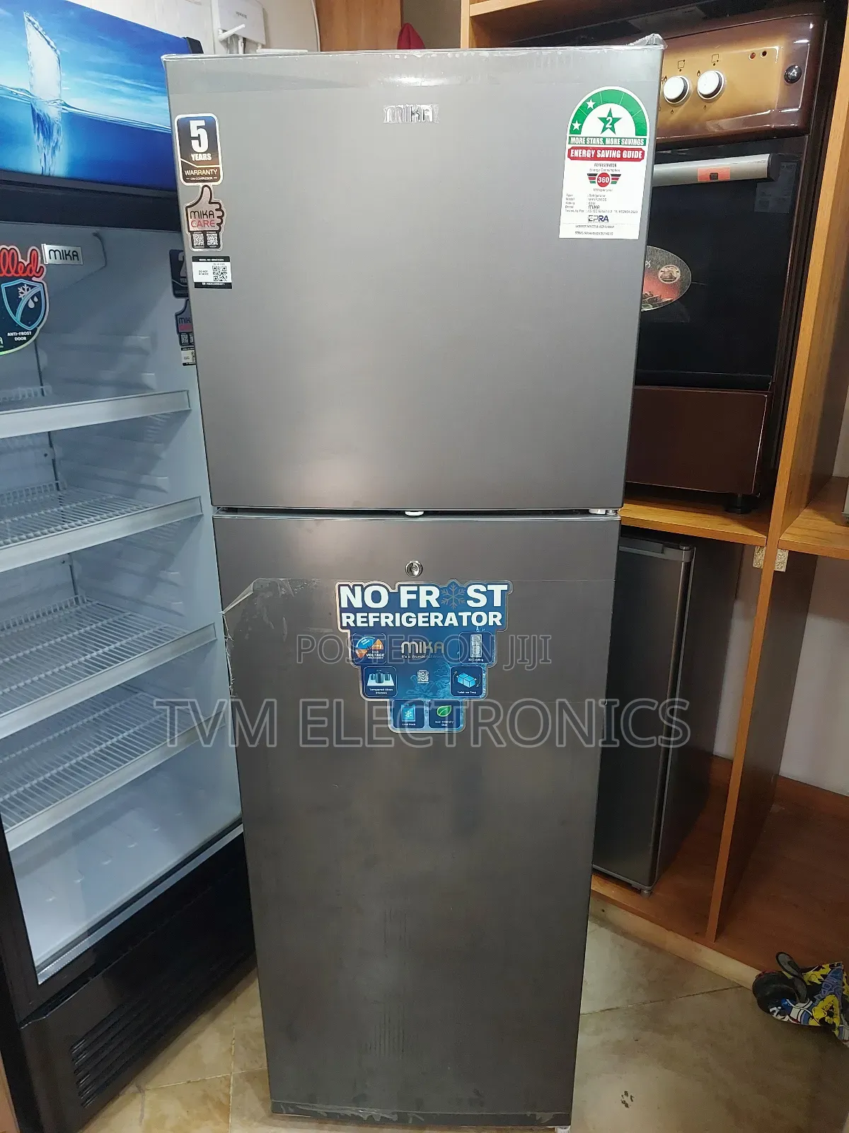 Mika 255l No Frost Double Door Fridge Mrnf255ds