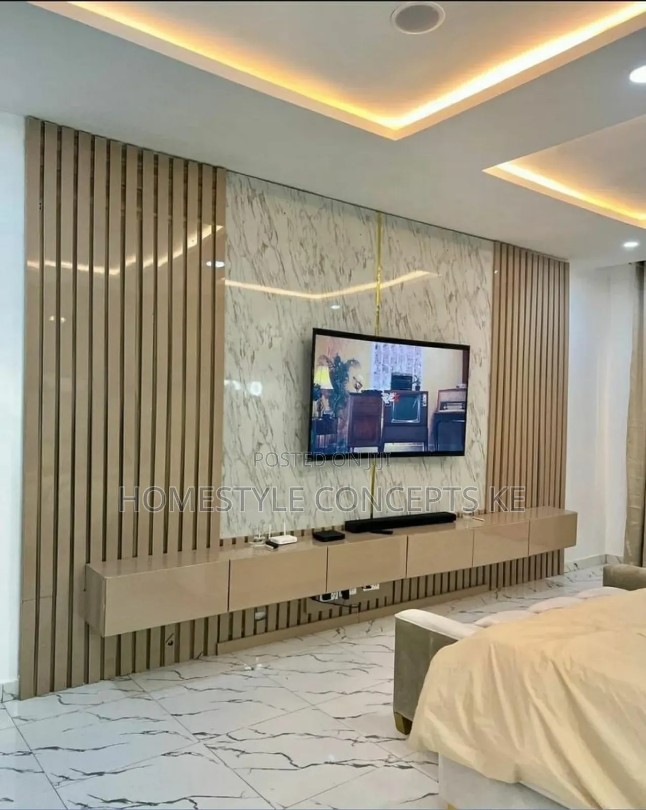 House Renovation Interior Design Fittings Kitchen Tv Unit Wainscoting
