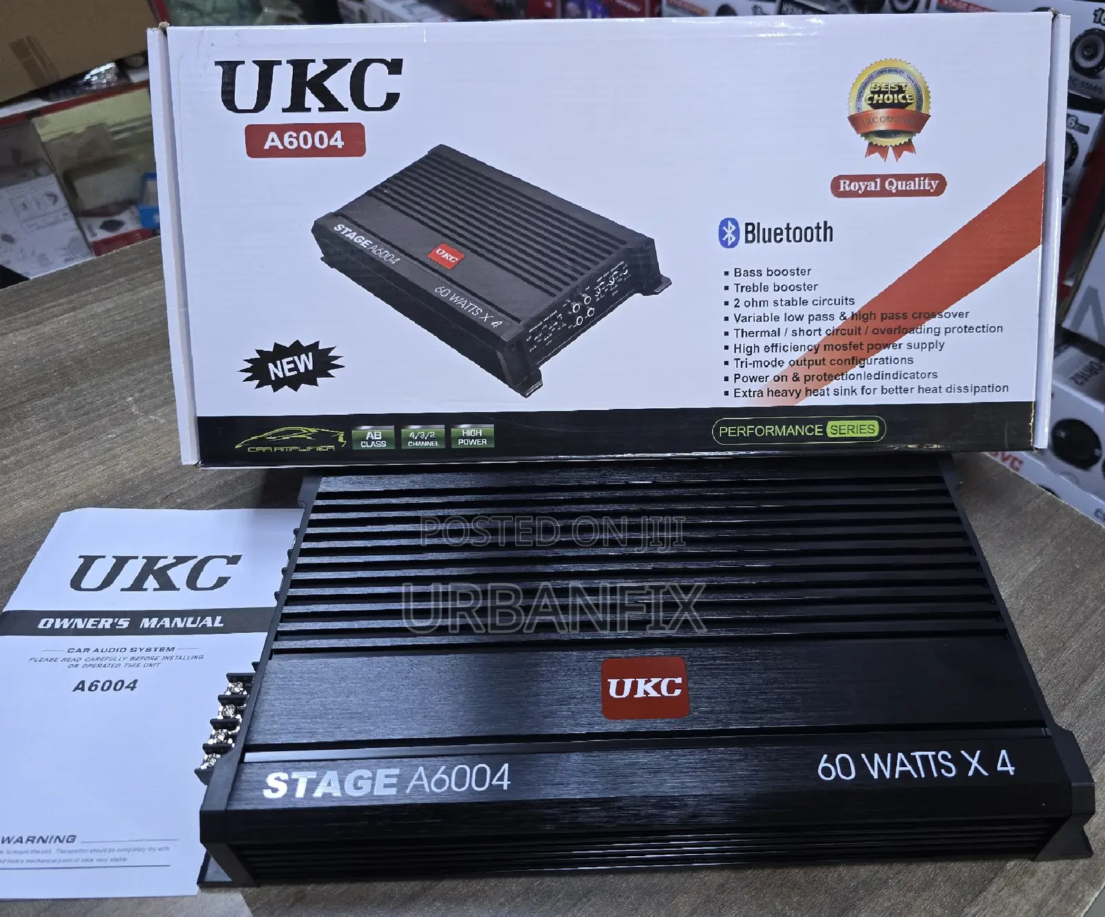 Ukc 1000watts 4 Channel Bridgeable Amplifier With Bluetooth