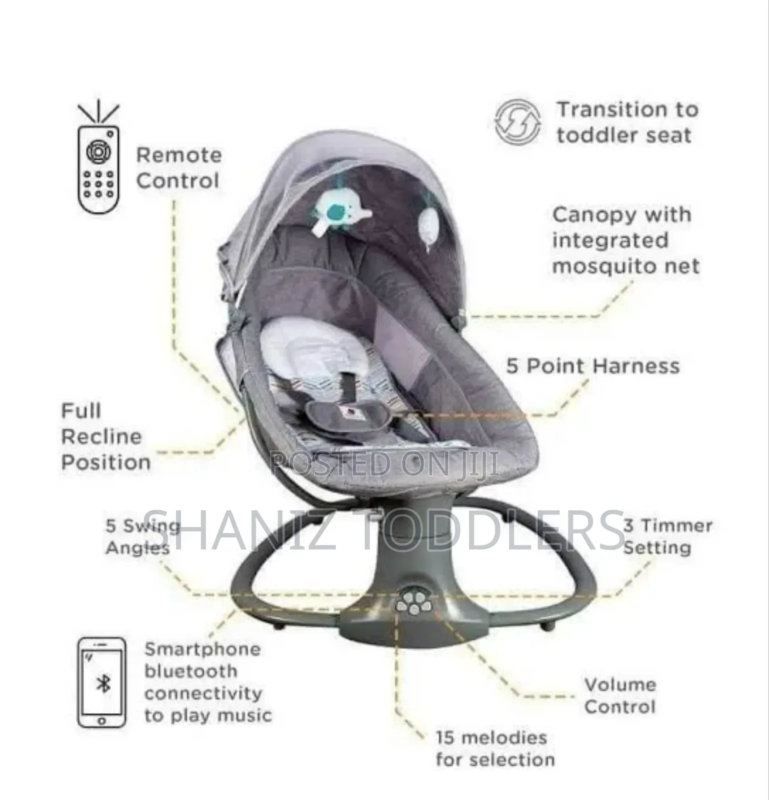Mastella Baby Swing 3 in 1 (Electric)