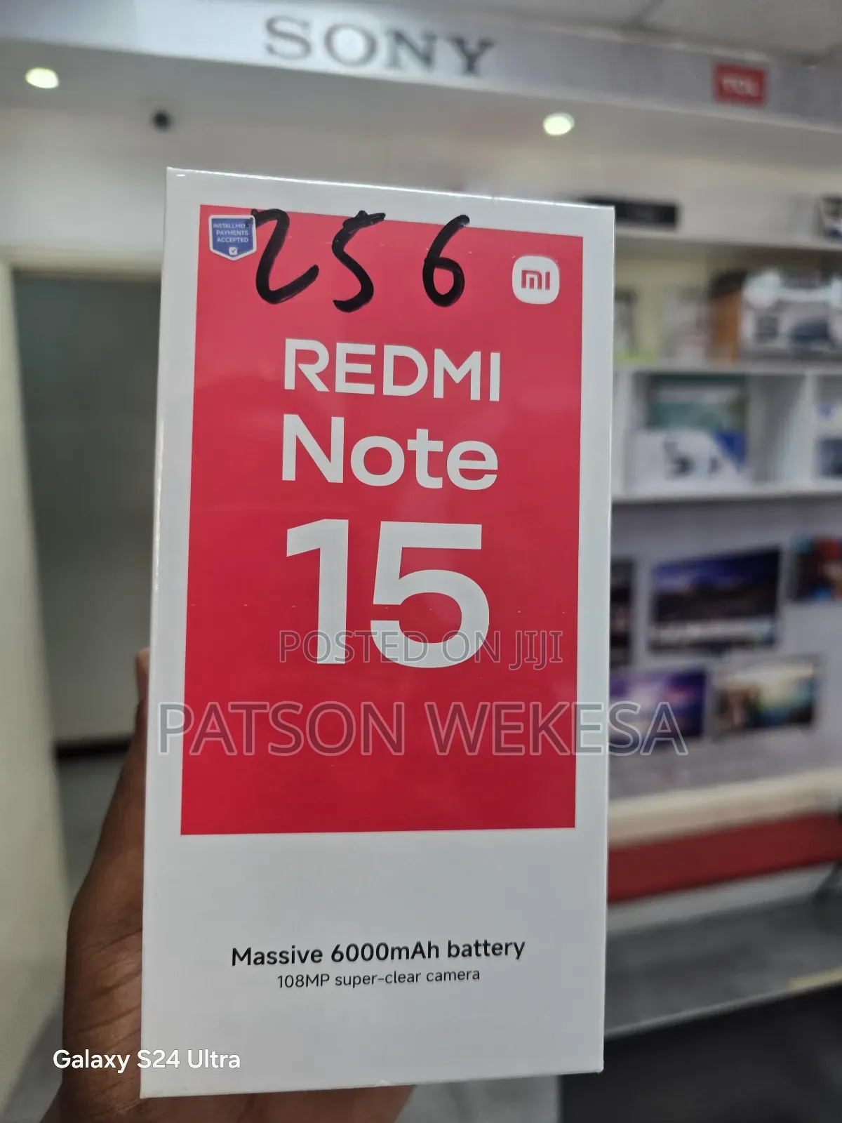 New Xiaomi Redmi Note 15 256 GB Black