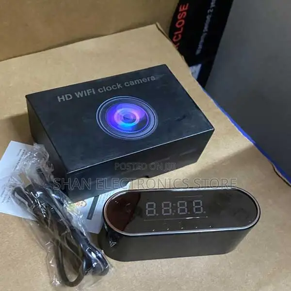Office Surveillance No Audio Digital Wall Clock Camera 1080p Quality