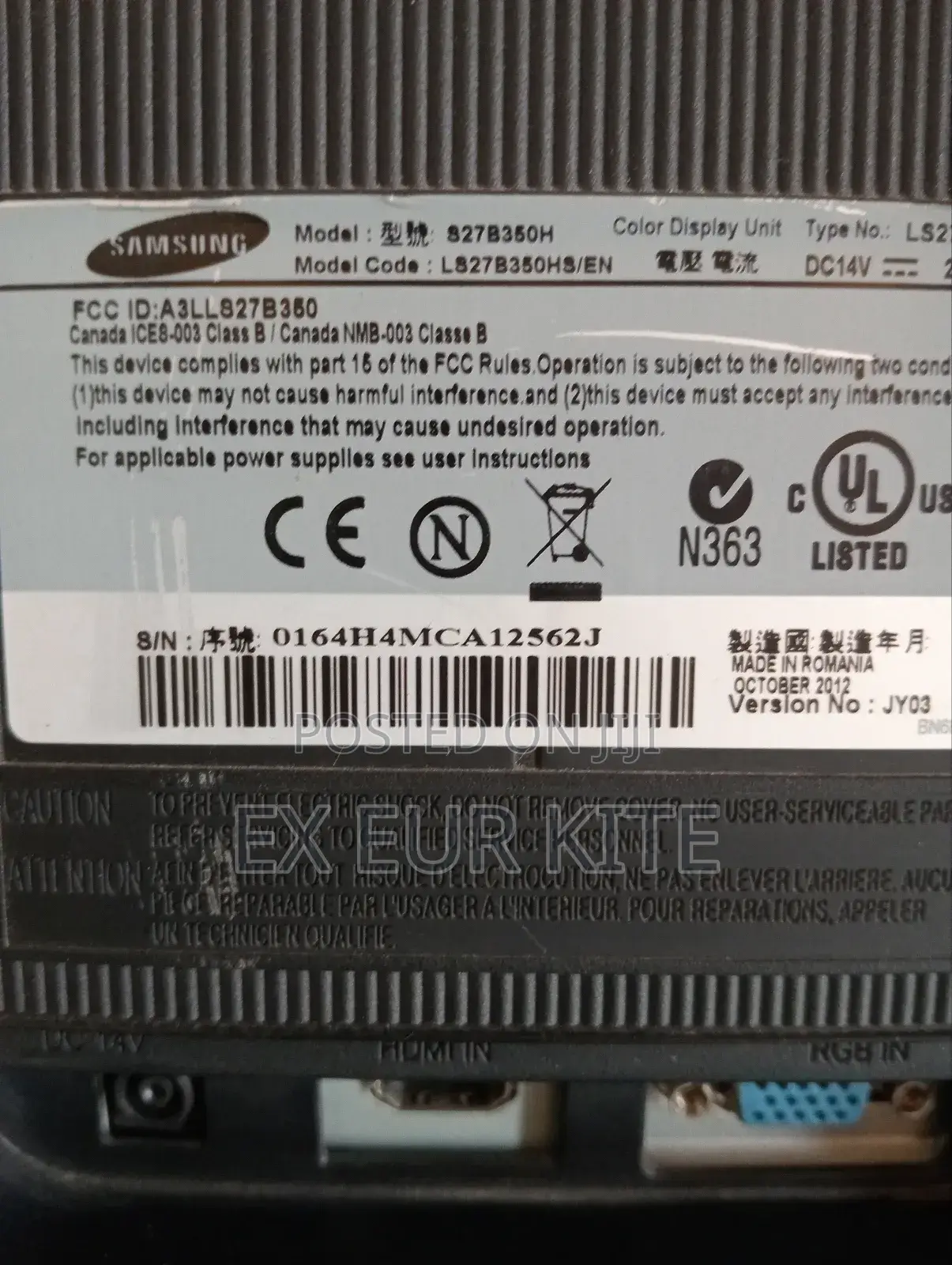 Samsung Syncmaster S27b350 Monitor