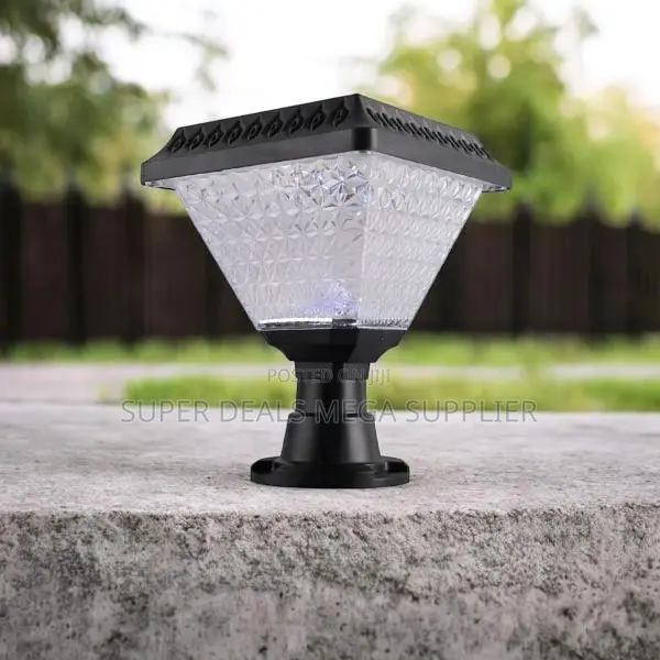 Outdoor Solar Led Garden Post Lamp With Bright Light