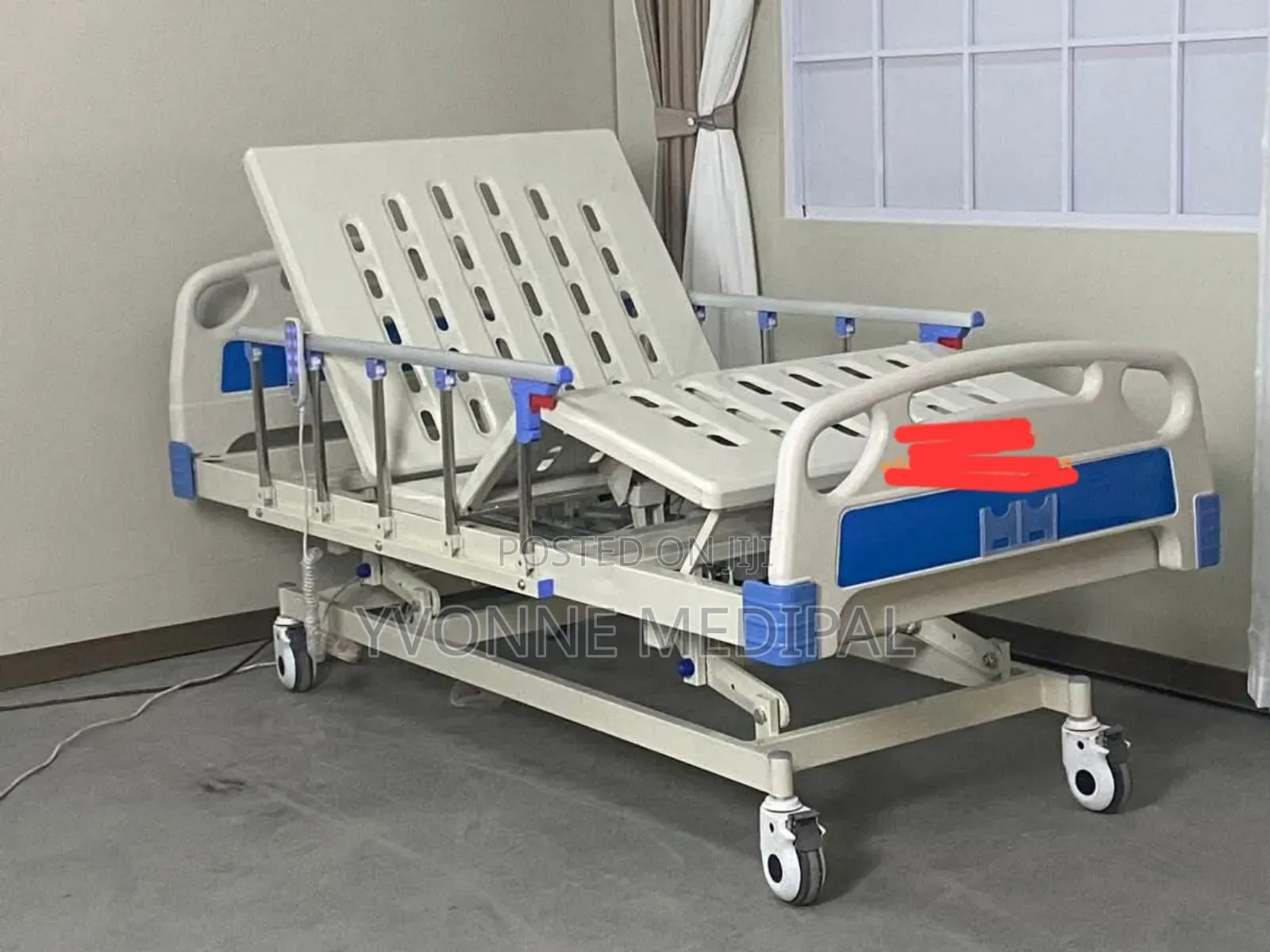 Three Crunk Manual Hospital Bed