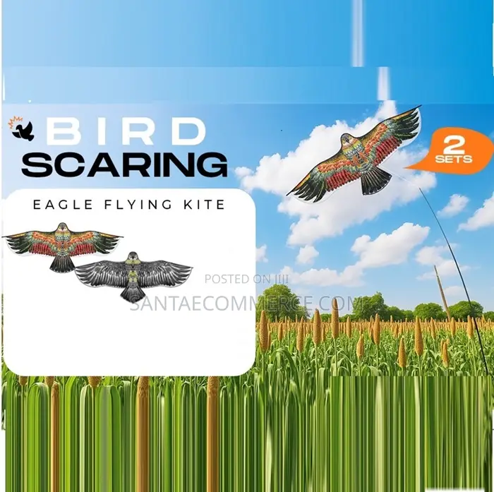 2 PCS Eagle Hawk Crop Farming Bird Scare Deterrent Pest Control Kite