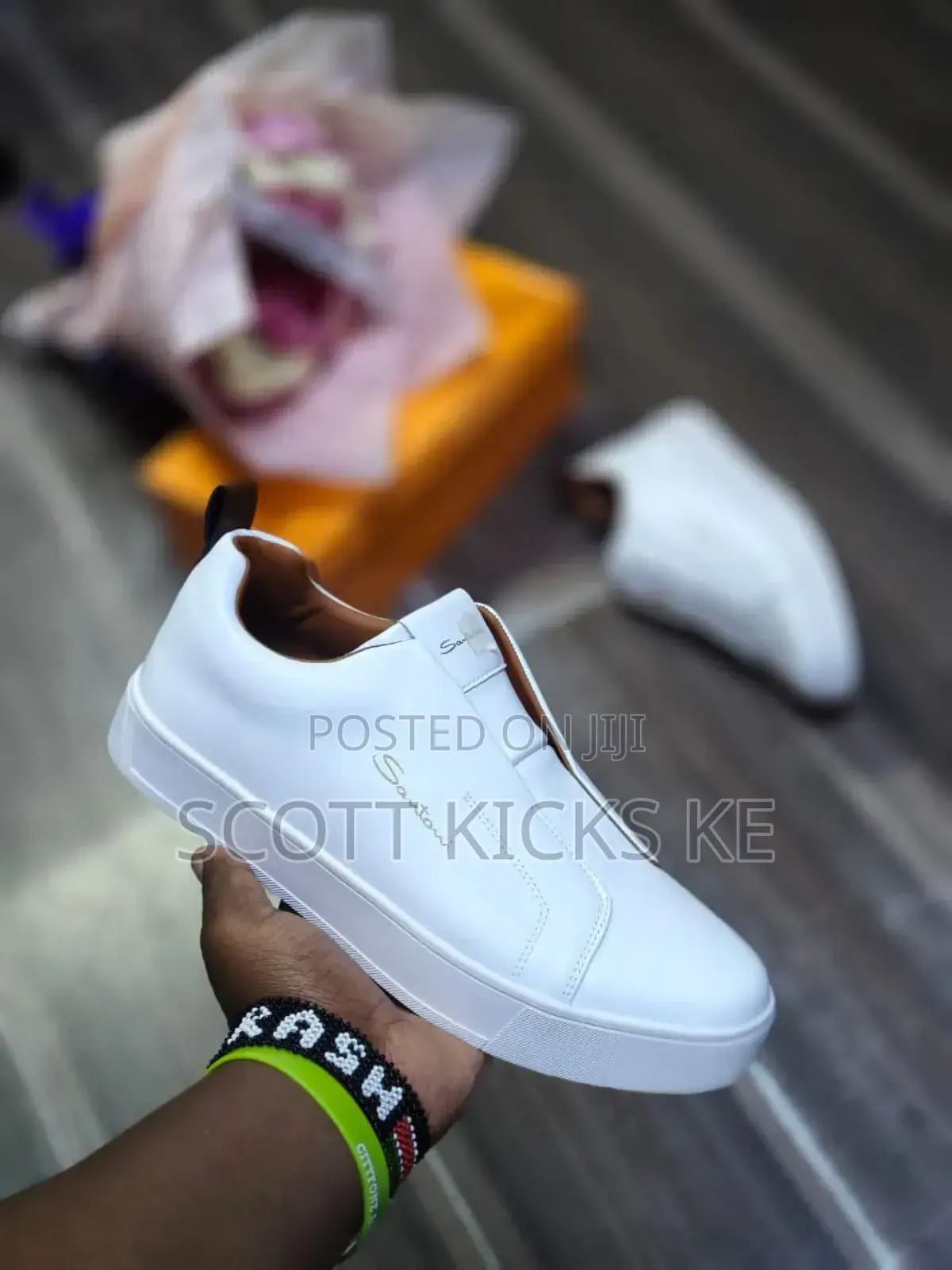 Santoni Milano All White