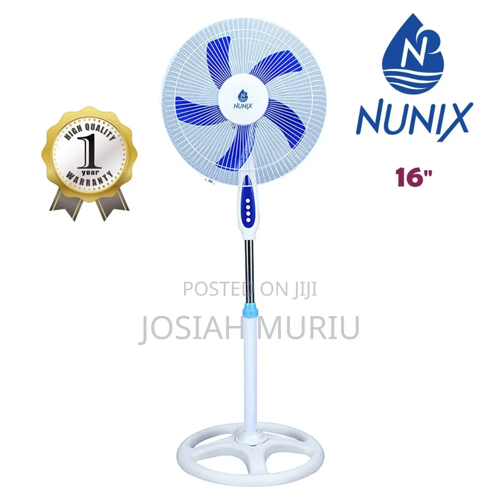 Nunix 16 Inches Free Standing Fan