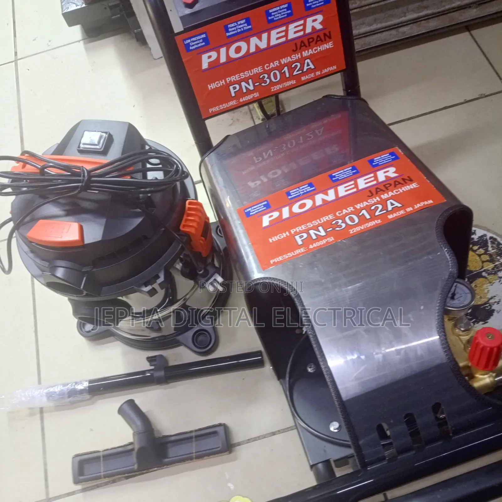 4400psi Pioneer Electric Machine+20l Vacuum Cleaner